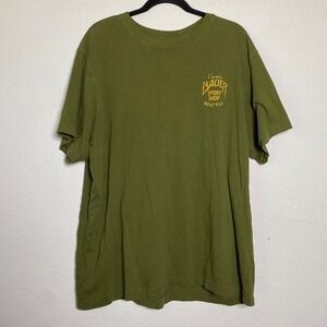 Eddie Bauer Graphic T-Shirt XXL Olive Green Mens Gorpcore Fishing Casual Nature